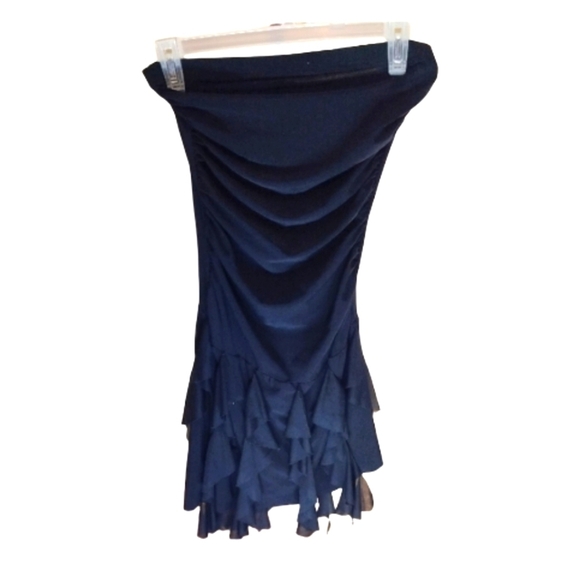 Charlotte Russe Black Ruched Mini Skirt Cocktail - Picture 1 of 2